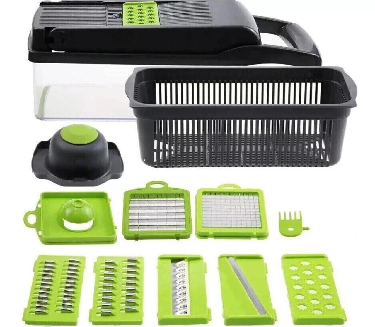 16 in 1 Vegetable Chopper Fruit Salad Mandolin Slicer Food Dicer Cutter Peeler