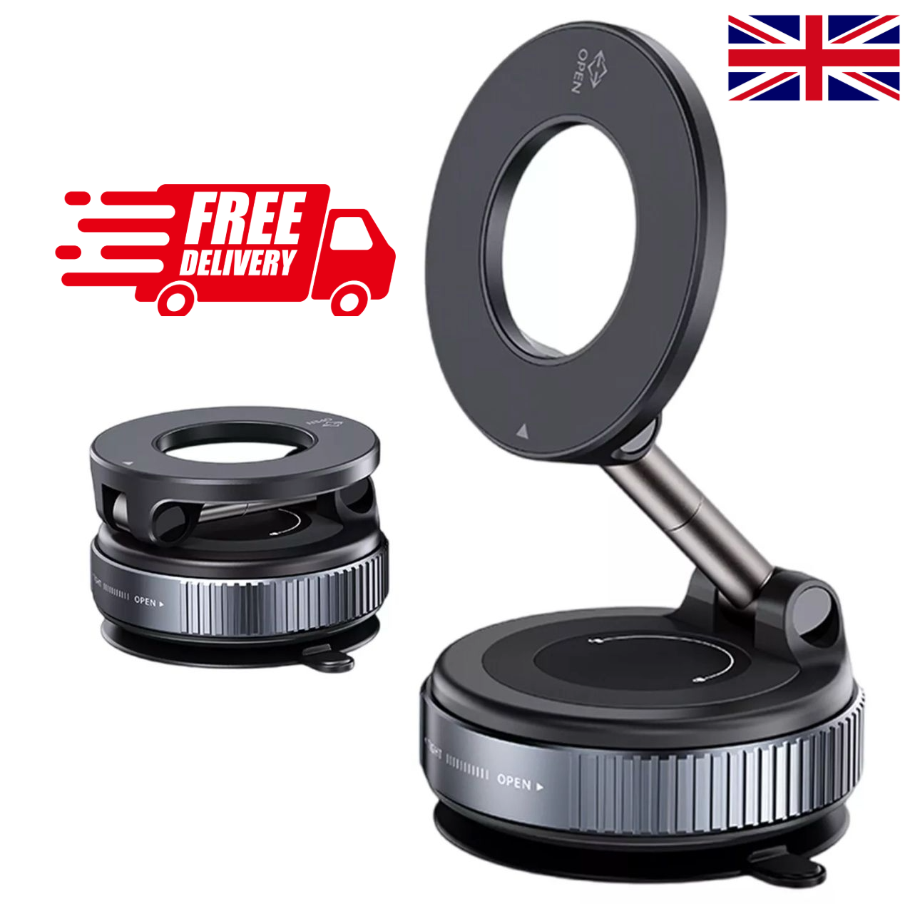 Strong Magnetic Phone Holder For Car 360° Rotation Foldable Phone Mount bracket
