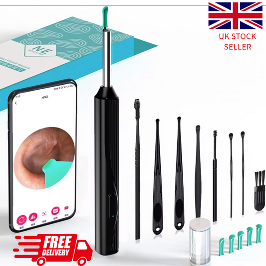 Ear Wax Remover Camera Wireless HD Ear Endoscope Spoon Pick Cleaning Tool Kit