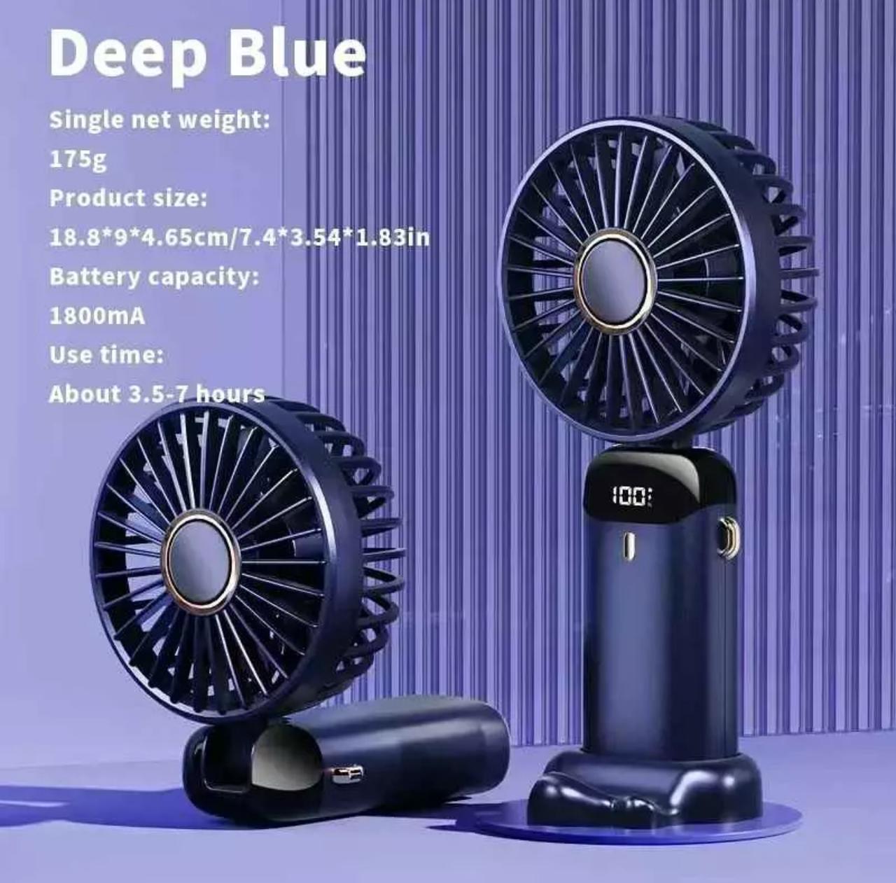 HandHeld Fan USB Rechargeable Fan 5 Speeds Mini Fan Foldable Desktop New