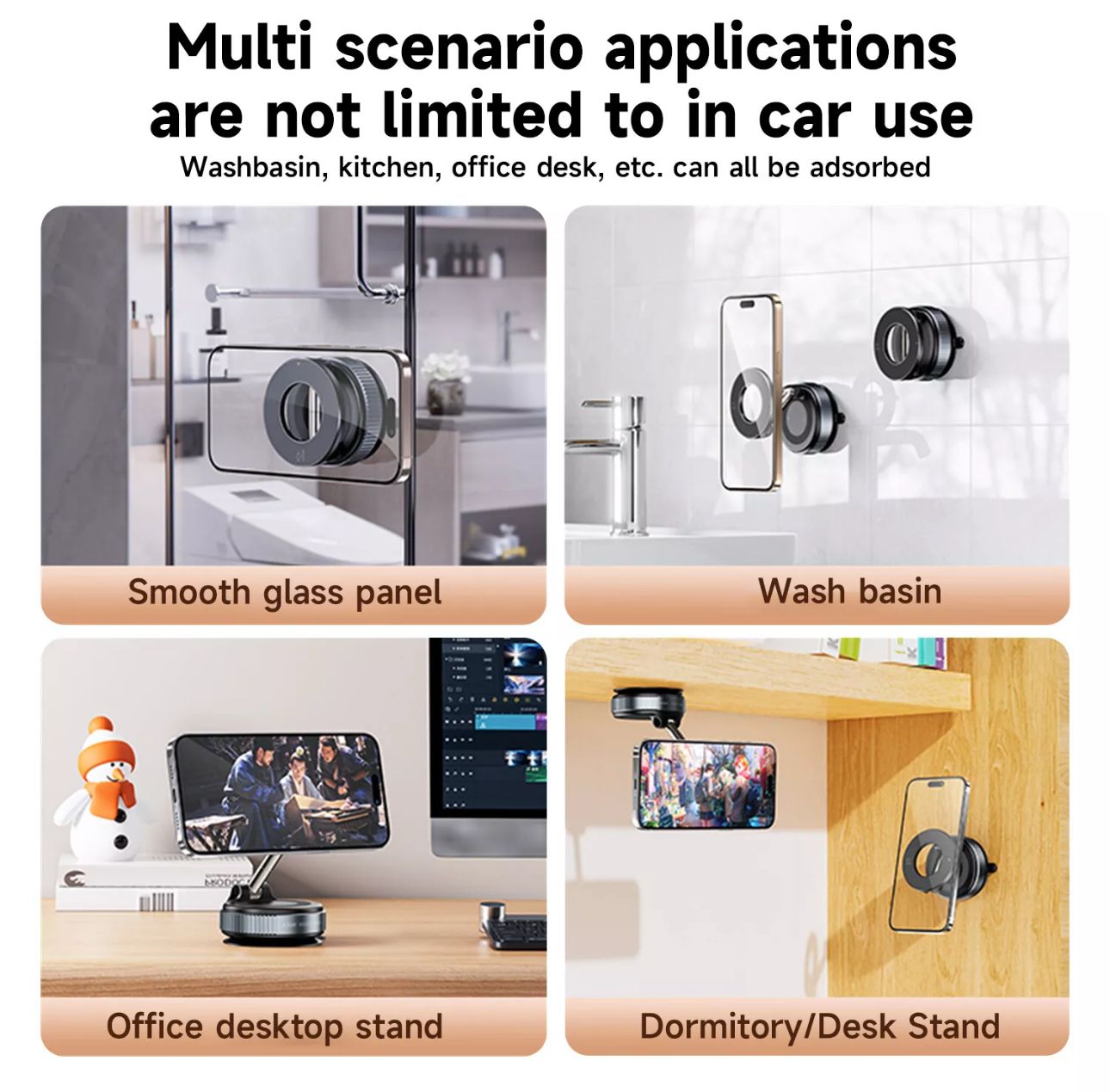 Strong Magnetic Phone Holder For Car 360° Rotation Foldable Phone Mount bracket